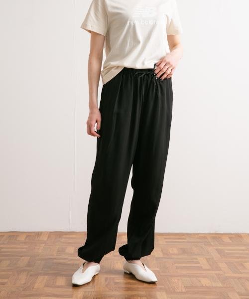 URBAN RESEARCH DOORS(アーバンリサーチドアーズ)/unfil　viscosegabardinetruckpants/BLACK