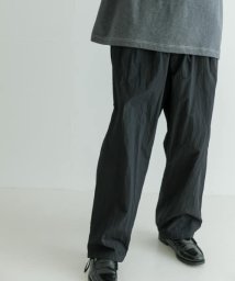 URBAN RESEARCH(アーバンリサーチ)/ATON　HAND DYED NYLON OVER PANTS/BLACK