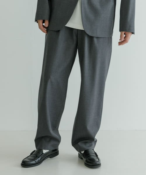 URBAN RESEARCH(アーバンリサーチ)/ATON　WOOL TROPICAL EASY PANTS/GRAY