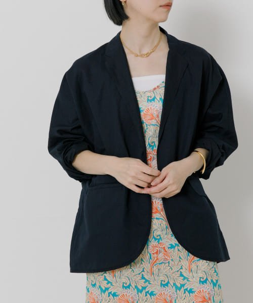 TICCA　コットンリネンシャツジャケット 