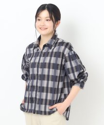 CORDIER/【セットアップ可】オリジナルチェック ふんわり袖シャツ/505932172