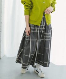 ITEMS URBANRESEARCH(アイテムズ アーバンリサーチ（レディース）)/『LONGサイズあり』チェックタックボリュームスカート/CHA