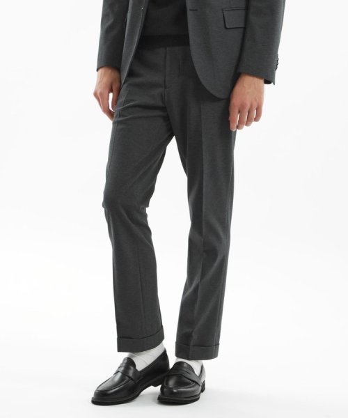 トロッター トラウザーズ#111 カノコ調メッシュジャージー ワイドクロップドパンツ O1575945392(12100円)