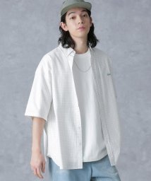 nano・universe(ナノ・ユニバース)/「PENNEYS別注」ワイドパターンシャツ 半袖/ホワイト