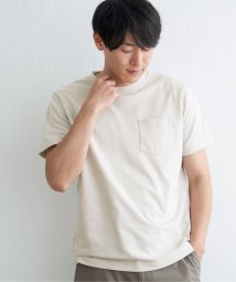 ikka(イッカ)/ライトダンボールダブルフェイスTシャツ/ホワイト