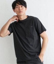 ikka(イッカ)/ライトダンボールダブルフェイスTシャツ/ブラック