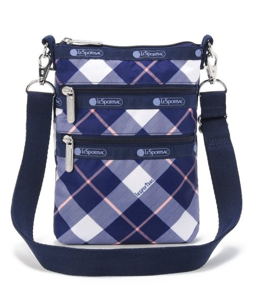 LeSportsac(LeSportsac)/3 ZIP CROSSBODYケンブリッジチェック/ブルー