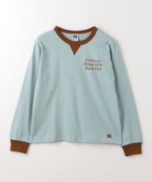 green label relaxing （Kids）/【別注】＜RUSSELL ATHLETIC＞TJ EX プリントリンガー ロングスリーブ 140cm－150cm/505902640