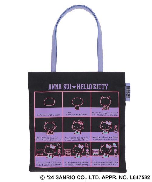 ANNA SUI BAG(アナスイ（バッグ）)/HELLO KITTY 50th トートバッグ/クロ