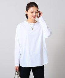 UNTITLED(アンタイトル)/【コットン100／無地＆ボーダー柄】サイロプレミアム天竺 長袖Tシャツ/オフホワイト（003）