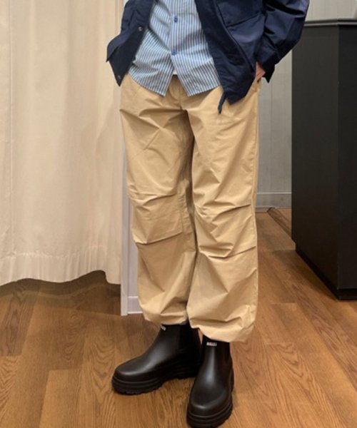 ＡＩＧＬＥ MEN(エーグル　メンズ)/吸水速乾 ベルト付き ナイロンパンツ/ベージュ