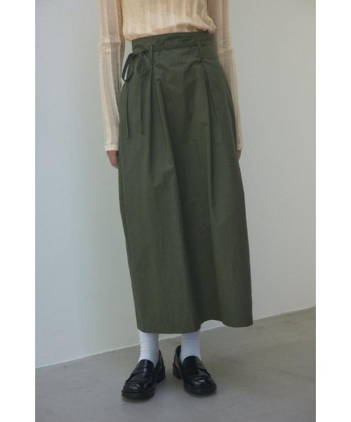 BLACK BY MOUSSY(ブラックバイマウジー)/2tuck cocoon skirt/KHA