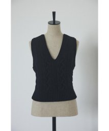 BLACK BY MOUSSY/cable knit tank top/505932637