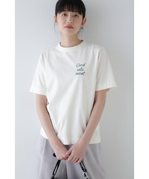 human woman(ヒューマンウーマン)/◆リサイクルロゴＴシャツ/グリーン