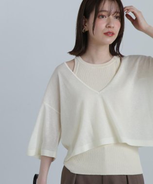 N Natural Beauty Basic/アメスリタンク×シアーニットセット/505932712