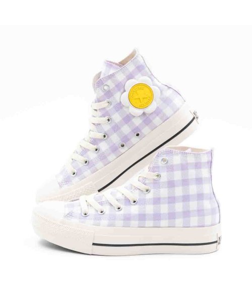 CONVERSE(コンバース)/コンバース 厚底 CONVERSE レディース スニーカー オールスター PLTS フラワーパッチ HI CO－ASPLTSFWHI/ライラック