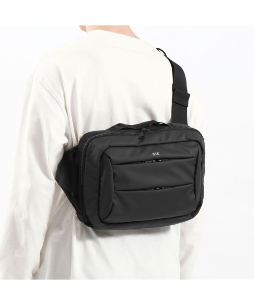 CIE(シー)/CIE ボディバッグ シー バッグ ショルダーバッグ スリングバッグ ブランド かっこいい 軽い 防水 撥水 LEAP SLING BAG－L 072302/ブラック