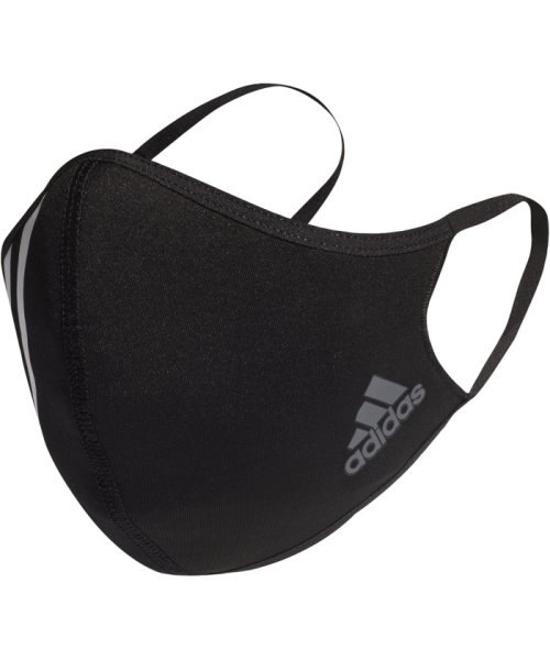 Adidas(アディダス)/adidas アディダス フェイスカバー FACE COVER 3S マスク ウイルス対策 防風 ロゴ入り/ブラック