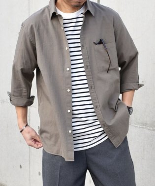 SHIPS any MEN/SHIPS any: 〈洗濯機可能〉コットン / リネン ７分袖 レギュラー シャツ 24SS◇/505934037