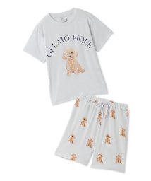 gelato pique Kids＆Baby(gelato pique Kids＆Baby)/【JUNIOR】 DOG柄Tシャツ&ショートパンツセット/LGRY