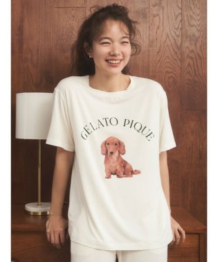 gelato pique/DOG柄ワンポイントTシャツ/505934452