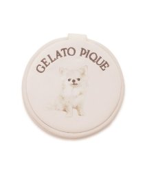gelato pique(gelato pique)/DOG柄丸形ミラー/PNK