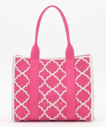 TOCCA(TOCCA)/【大人百花掲載】【A4サイズ対応】CHECKER CLOVER KNITBAG ニットバッグ/ピンク系