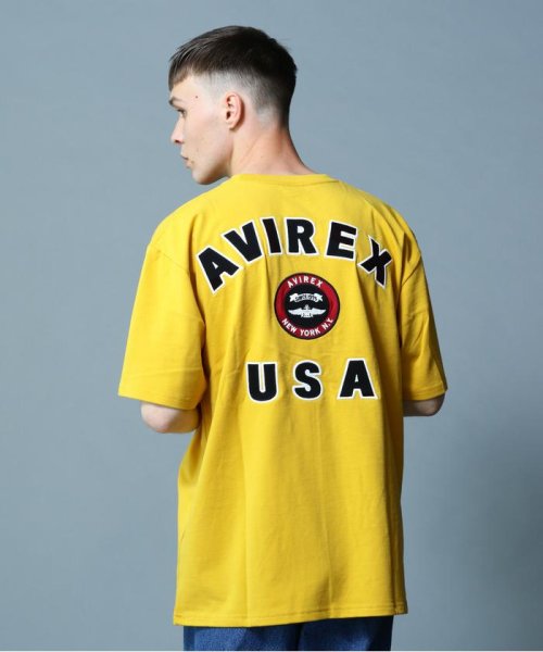 AVIREX(AVIREX)/ヴァーシティー ロゴ Tシャツ2.0/VARSITY LOGO T－SHIRT 2.0/マスタード3