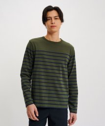 ＡＩＧＬＥ MEN/ヤーンダイロングスリーブボーダーTシャツ RP/505935169