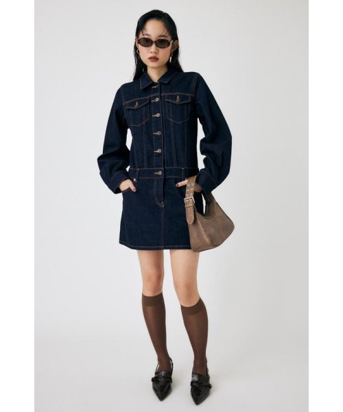 LOW WAIST DENIM MINI ドレス LOW WAIST DENIM MINI