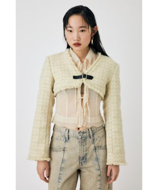 moussy/BELTED TWEED ボレロ/505935351