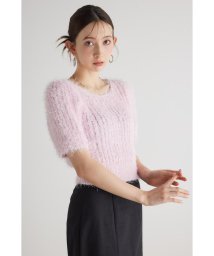 rienda(リエンダ)/コンパクトシアーシャギーknitTOP/PNK