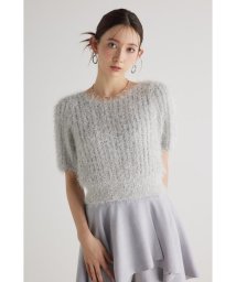 rienda(リエンダ)/コンパクトシアーシャギーknitTOP/L/GRY1