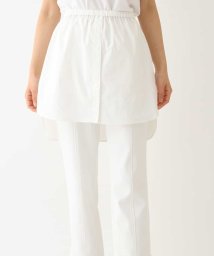 HIROKO BIS(ヒロコビス)/レイヤードシャツスカート /洗濯機で洗える/ホワイト