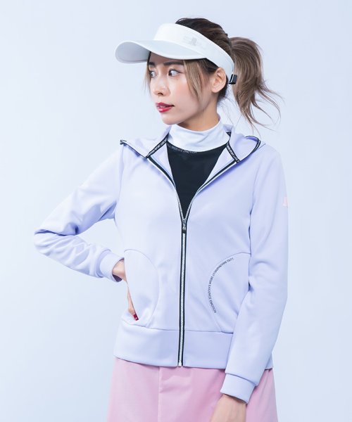 LANVIN SPORT(ランバン スポール)/【WEB限定】フルオープンカットソーブルゾン【吸汗/ストレッチ】/パープル