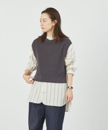 MACKINTOSH PHILOSOPHY(マッキントッシュ フィロソフィー)/GREY LABEL ベーシックニットベスト/チャコールグレー