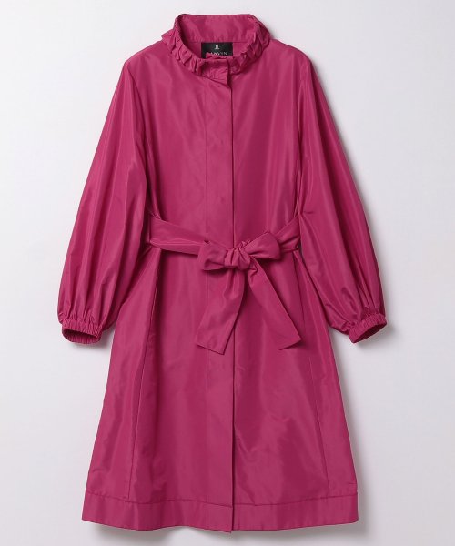 リボンベルト付ロングコート 