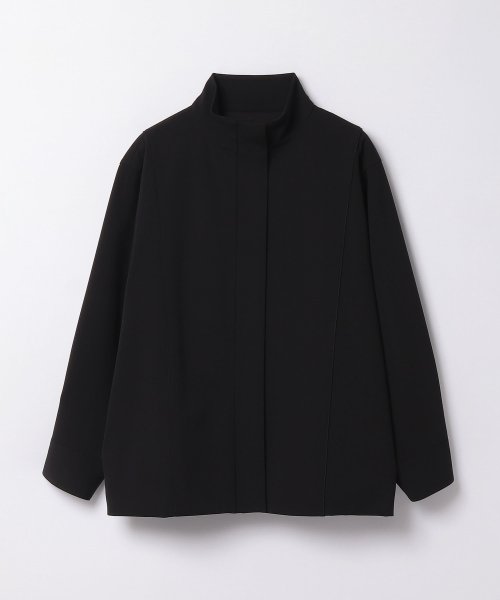 LANVIN COLLECTION(ランバンコレクション（レディス）)/【セットアップ対応商品】スタンドカラージャケット/ブラック