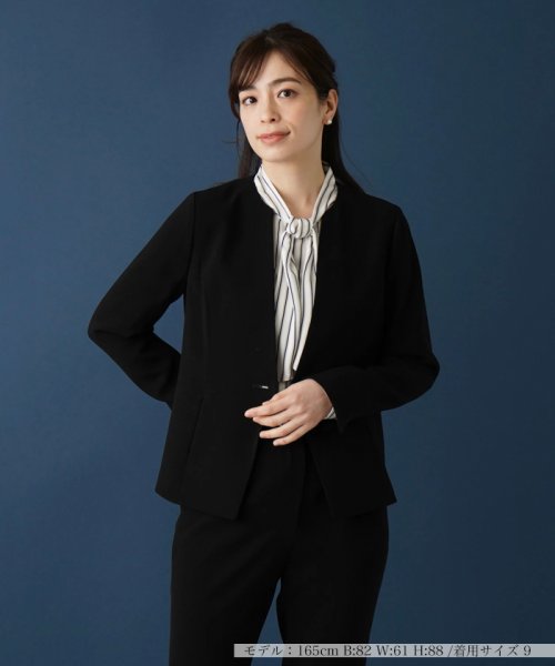 ノーカラージャケット 