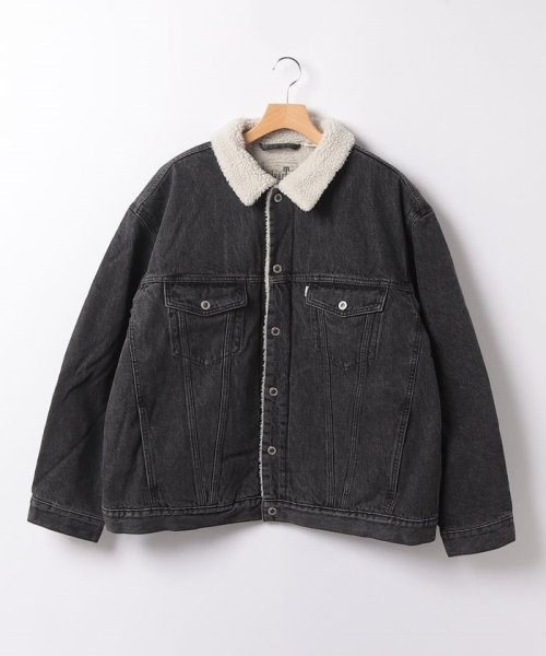 LEVI’S OUTLET(リーバイスアウトレット)/SILVERTAB（TM） シェルパトラッカージャケット ブラック HARLEY SHERPA/ブラック