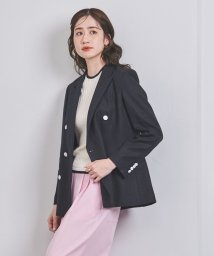 UNITED ARROWS(ユナイテッドアローズ)/リネン ダブルブレスト ジャケット/NAVY