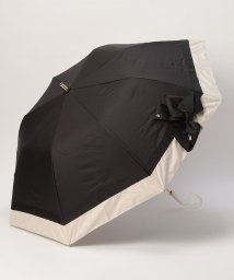LANVIN en Bleu(umbrella)(ランバンオンブルー（傘）)/晴雨兼用折りたたみ日傘　ビジューリボン/ブラック