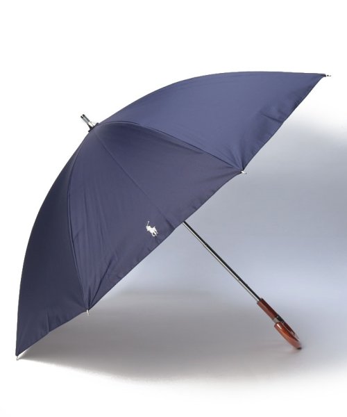 POLO RALPH LAUREN(umbrella)(ポロラルフローレン（傘）)/POLO RALPH LAUREN ポロ ラルフローレン 晴雨兼用 長傘 ショート傘 日傘 ロゴ刺繍 遮熱 1級遮光 UV 紫外線対策 無地 ポロポニー/ディープブルー