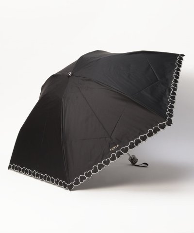 FURLA フルラ 晴雨兼用 折りたたみ傘 日傘 ハート刺繍 遮熱 1級遮光