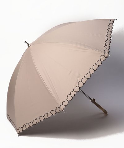 FURLA フルラ 晴雨兼用 長傘 ショート傘 日傘 ハート刺繍 遮熱 1級遮