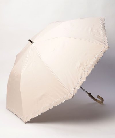 FURLA フルラ 晴雨兼用 楽々開閉 折傘 日傘 ハート刺繍 遮熱 1級遮光
