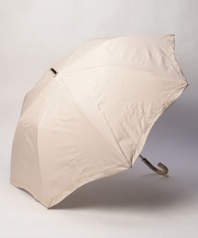 晴雨兼用折りたたみ日傘　ジッパー刺繍