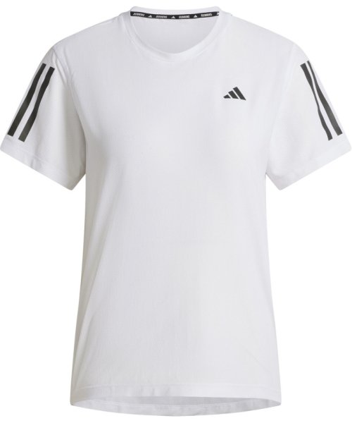 adidas(adidas)/adidas アディダス オウン ザ ラン 半袖Tシャツ 半袖シャツ IKM84/ホワイト