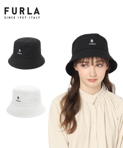 フルラ FURLA バケットハット フロントロゴ