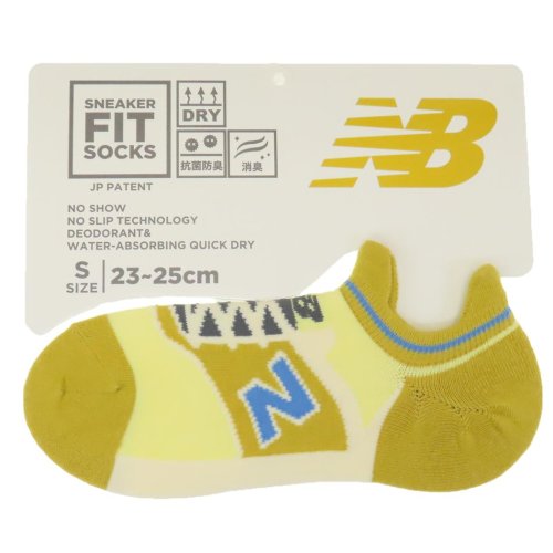 cinemacollection(シネマコレクション)/ニューバランス 女性用靴下 レディーススニーカーソックス S マスタード new balance シン NB エヌビー フレンズヒル FRIENDSHILL プ/その他